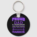 Search for epilepsy purple ribbon key rings Dad