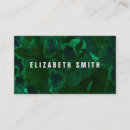 Search for emerald green business cards Minimal