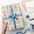 Search for woodland animals wrap wrapping paper Sage green