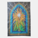 Search for religious tea towels Stained glass window