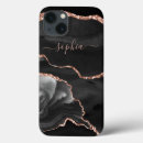 Search for black agate iphone cases Rose gold