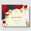 Search for red and black wedding guest books Flowers