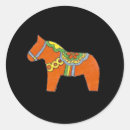 Search for dala horse stickers Red