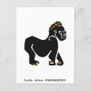 Search for primates postcards Gorilla