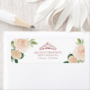 Search for blush pink and gold return address labels Calligraphy