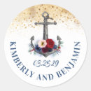 Search for navy anchor wedding stickers Beach