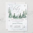 Search for pine tree baby shower invitations Winter