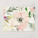 Search for white floral pattern postcards Black