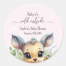 Search for cute deer stickers Winter baby shower