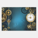 Search for vintage clock wrapping paper Gear