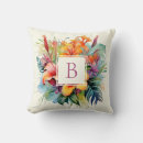 Search for tropical flower cushions Elegant