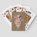 Search for white rabbit alice in wonderland playing cards Illustration