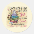 Search for cats and books stickers Crazy cat lady
