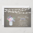 Search for rustic retirement party invitations String lights
