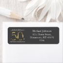 Search for dark gray return address labels Typography
