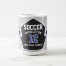 Search for black and blue mugs Soccer