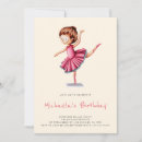 Search for girls tutu birthday invitations Little dancer