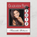 Search for red black graduation invitations College grad