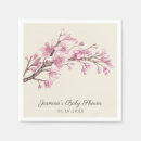 Search for cherry blossom napkins Watercolor