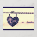 Search for love locks postcards Heart