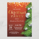 Search for gold glitter christmas invitations Red and green
