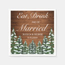 Search for eat drink and be married napkins Rustic