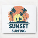 Search for surfing sunset mousepads Vacation