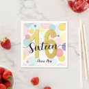 Search for pastel rainbow napkins Gold