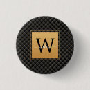 Search for initial monogram badges Black and gold