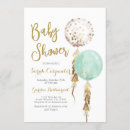 Search for mint and gold baby shower invitations Gender neutral