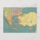 Search for map of the mediterranean sea postcards Black