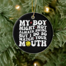 Search for softball christmas tree decorations Mum
