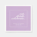 Search for purple wedding napkins Purple and white