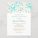 Search for mint sweet 16 invitations Watercolor
