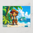 Search for parrot pirate postcards Illustration