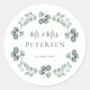 Search for eucalyptus wedding stickers Botanical