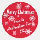 Search for plain red stickers Merry christmas