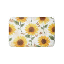 Search for yellow sunflower bathroom accessories Watercolor sunflowers