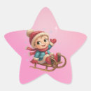 Search for children sledding stickers Winter