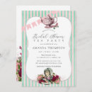 Search for alice in wonderland bridal shower invitations Floral