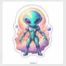 Search for futuristic stickers Alien