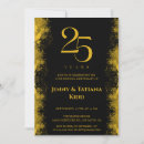 Search for 25th anniversary invitations Gold