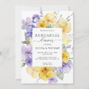 Search for flower rehearsal dinner invitations Lavender