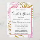 Search for tropical couples shower invitations Watercolor