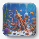 Search for octopus paper plates Underwater