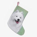 Search for samoyed christmas stockings Puppy