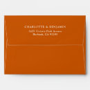 Search for burnt orange envelopes Bridal shower