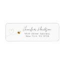Search for bumble bee birthday return address labels Elegant