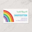 Search for kids daycare business cards Rainbow