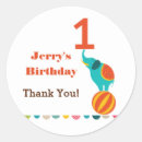 Search for circus birthday stickers Modern